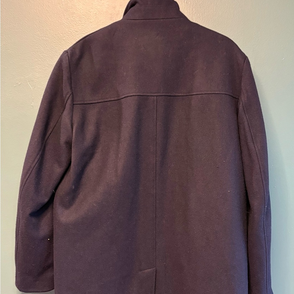 Cardinal of Canada Men's Navy Wool-Blend Car Coat Quiet Luxury Business Office M - Picture 8 of 12